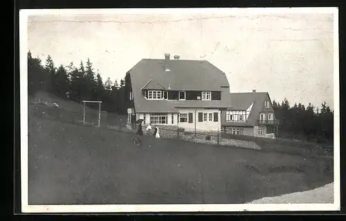 AK Oberbärenburg i. sächs. Erzgebirge, Landhaus Erika