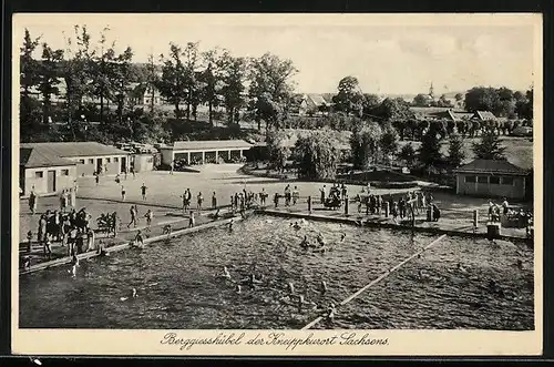 AK Berggiesshübel i. Sa., städt. Schwimmbad