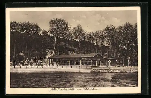 AK Berlin, Gasthaus Alte Fischerhütte am Schlachtensee