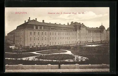AK Bautzen, Kaserne des 3. Husaren Regt. No. 20
