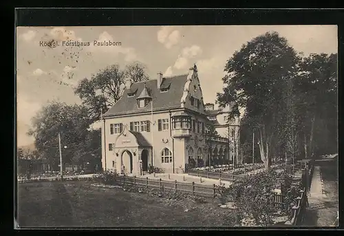 AK Berlin-Grunewald, Café Königl. Forsthaus Paulsborn