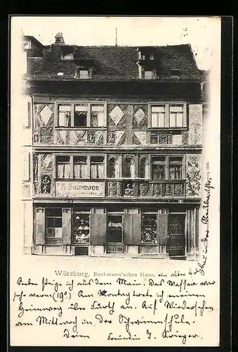 AK Würzburg, Bachmann`sches Haus