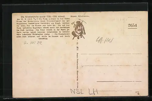 AK Grüssau, Josefskirche und Cistercienser-Klosterkirche