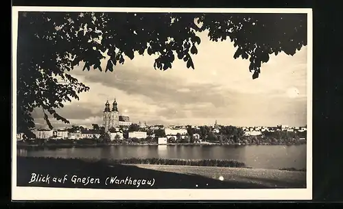 AK Gnesen (Warthegau), Blick auf die Stadt
