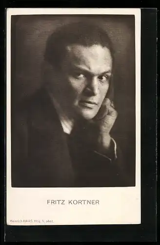 AK Schauspieler Fritz Kortner mit ernstem Blick