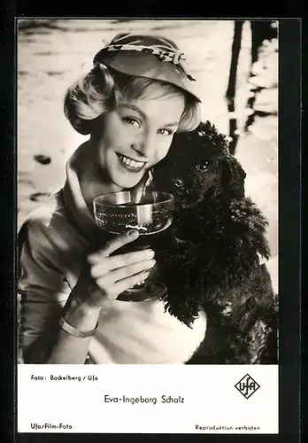 AK Schauspielerin Eva-Ingeborg Scholz in dem Film Liebe, Luft und lauter Lügen