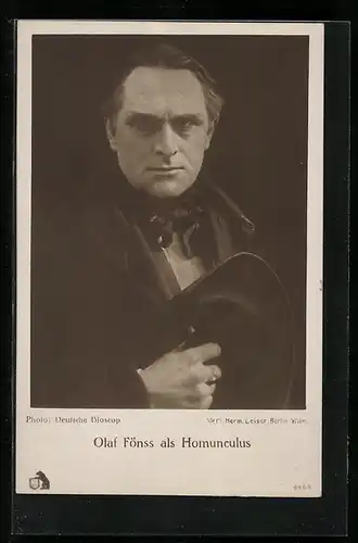 AK Schauspieler Olaf Fönss in der Rolle als Homunculus