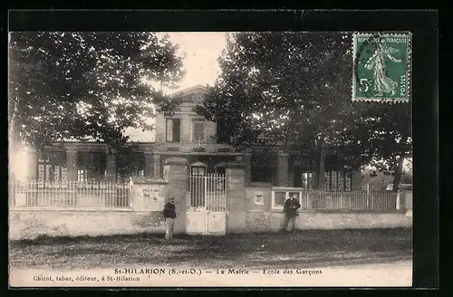 AK St-Hilarion, La Mairie, Ecole des Garcons