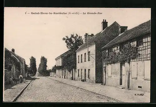 AK Saint-Nom-la-Bretèche, La Grande-Rue