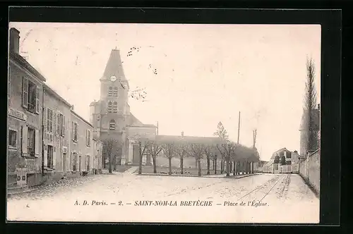 AK Saint-Nom-la-Breteche, Place de l`Eglise