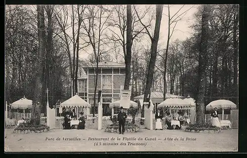 AK Versailles, L`Arc, Restauration de la Flettille du Canal, Allee de la Raine