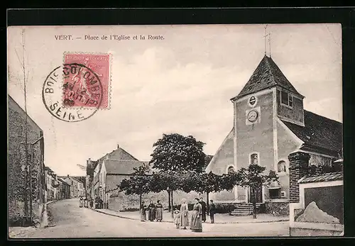 AK Triel, Place de l`Eglise et la Route