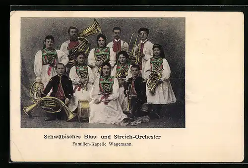 AK Trachtenkapelle Schwäbisches Blas- und Streich-Orchester / Familie Wagemann
