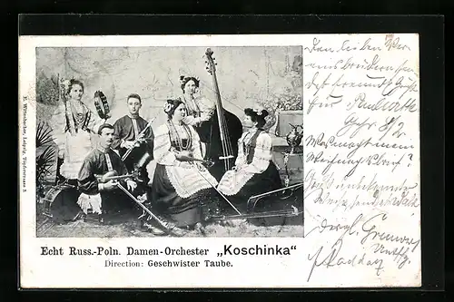 AK Echt Russ.-Poln. Damen-Orchester Koschinka