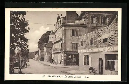 AK Mayenne, Le Quai Carnot