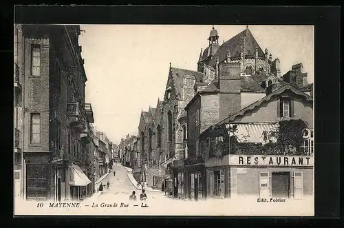 AK Mayenne, La Grande Rue
