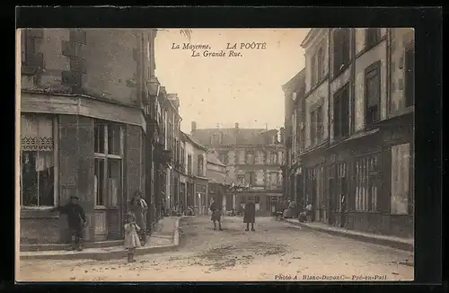 AK La Poôté, La Grande Rue