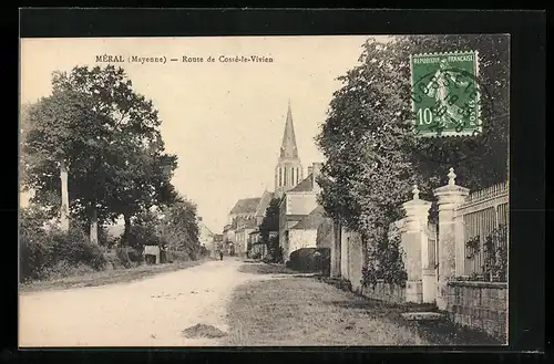 AK Méral, Route de Cossé-le-Vivien