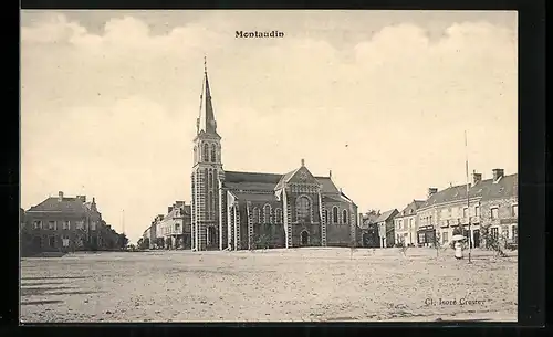 AK Montaudin, Ansicht der Kirche