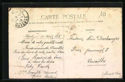 AK Martigné, L`Arrivée