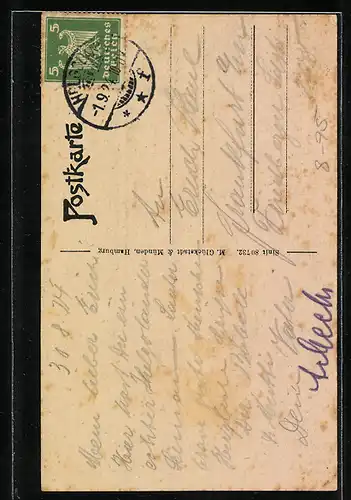 AK Fischer mit Netz vor dem Meer