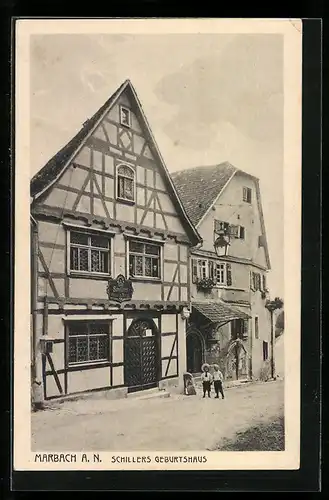 AK Marbach a. N., Schillers Geburtshaus