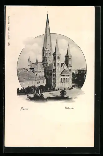 AK Bonn, Blick auf das Münster