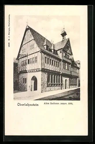AK Oberlahnstein, Altes Rathaus, renov. 1901