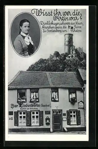 AK Godesberg a. Rhein, Gasthof zur Lindenwirtin,