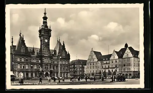 AK Elbing, Rathaus und Kreissparkasse