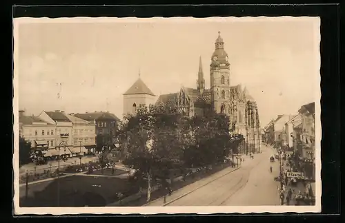 AK Kosice, Hauptgasse und Dom