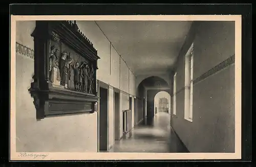 AK Speyer, Mutterhaus des Instituts der Armen Schulschwestern O. P., Klostergang