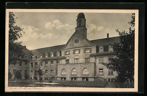 AK Speyer, Mutterhaus des Instituts der Armen Schulschwestern O. P., Rückansicht des Klosters