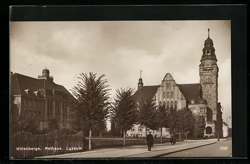 AK Wittenberge, Rathaus und Lyzeum