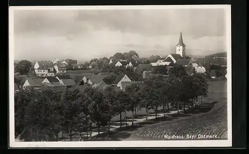 AK Waidhaus /Bayr. Ostmark, Ortsansicht aus der Vogelschau