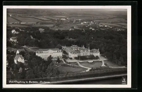 AK Bad Segeberg in Holstein, Kurhaus mit Umgebung vom Flugzeug aus