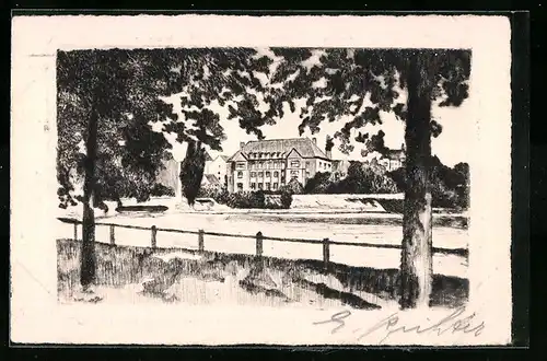 Künstler-AK Kiel, Spar- und Leihkasse