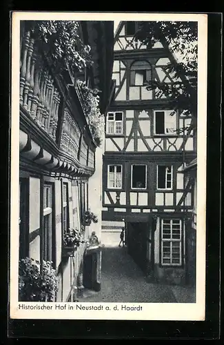 AK Neustadt a. d. Haardt, Historischer Hof