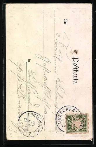 Künstler-AK München, Petersturm