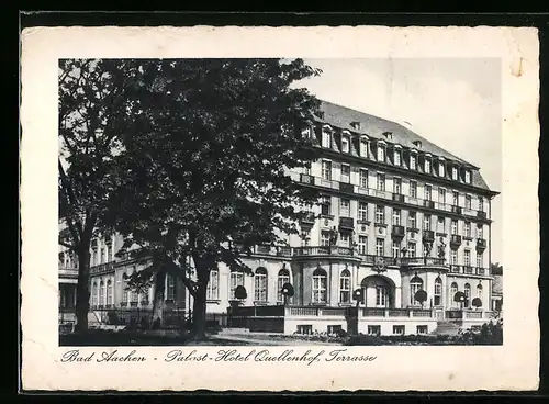 AK Bad Aachen, Terrasse am Palast-Hotel Quellenhof