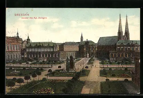 AK Dresden, Inneres des Kgl. Zwingers