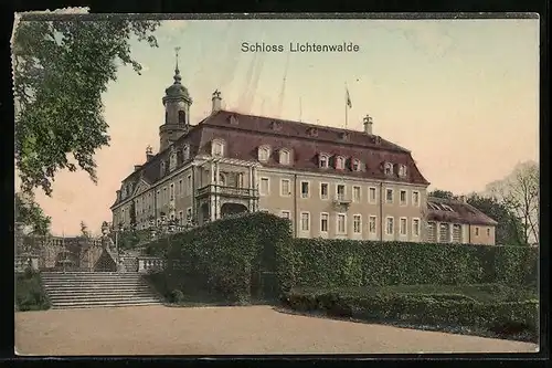 AK Lichtenwalde im Zschopautal, Blick zum Schloss