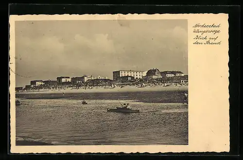 AK Wangerooge /Nordsee, Blick auf den Strand