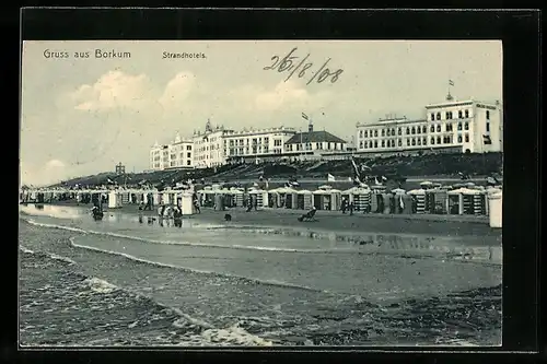 AK Borkum a. d. Nordsee, Strandhotels