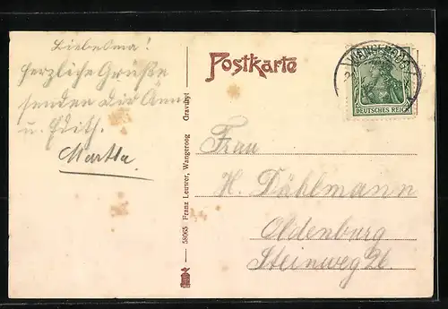 AK Wangeroog /Nordsee, Im Sande-am Strande