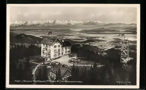 AK Badenweiler, Hotel und Pension Hochblauen