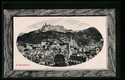 AK Kulmbach, Ortsansicht mit Kirchen und Schloss