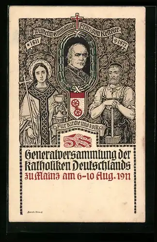 AK Mainz, Generalversammlung der katholiken Deutschlands 1911, Wilhelm Emmanuel Freiherr von Ketteler