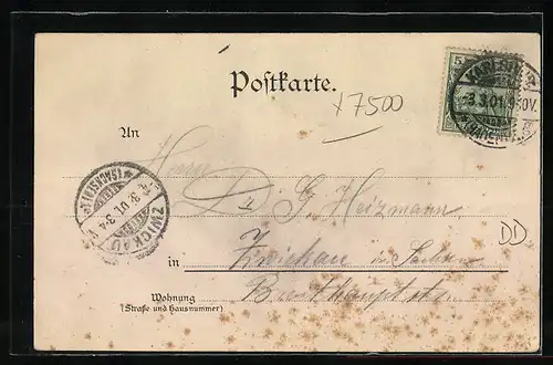 AK Karlsruhe, Gasthaus Zum Moninger