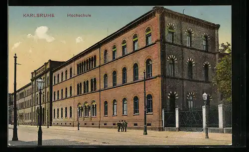 AK Karlsruhe, Strassenpartie an der Hochschule